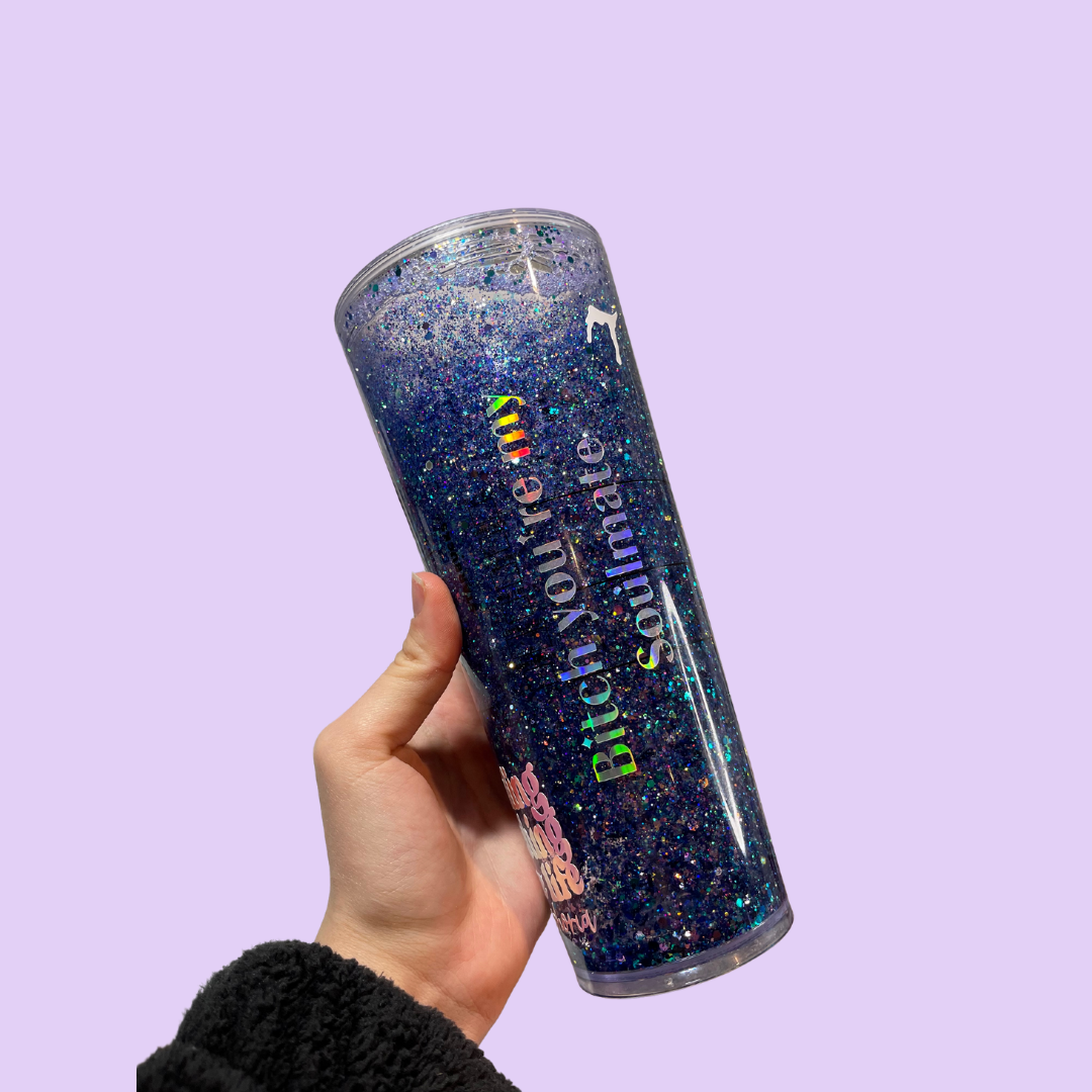 Euphoria Inspired Snowglobe Tumbler