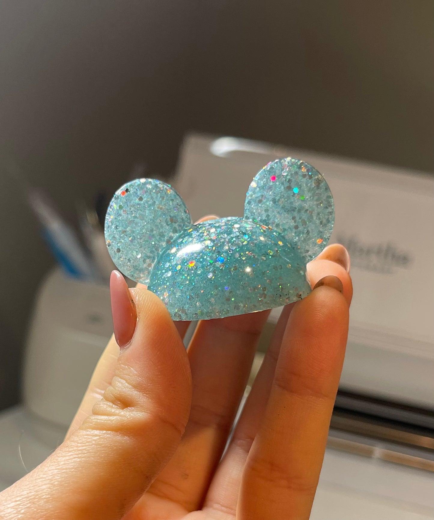 Frozen Inspired Mouse Ears Straw Topper