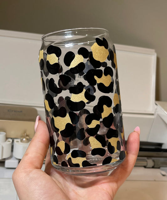 Cheetah Print Libbey Glass