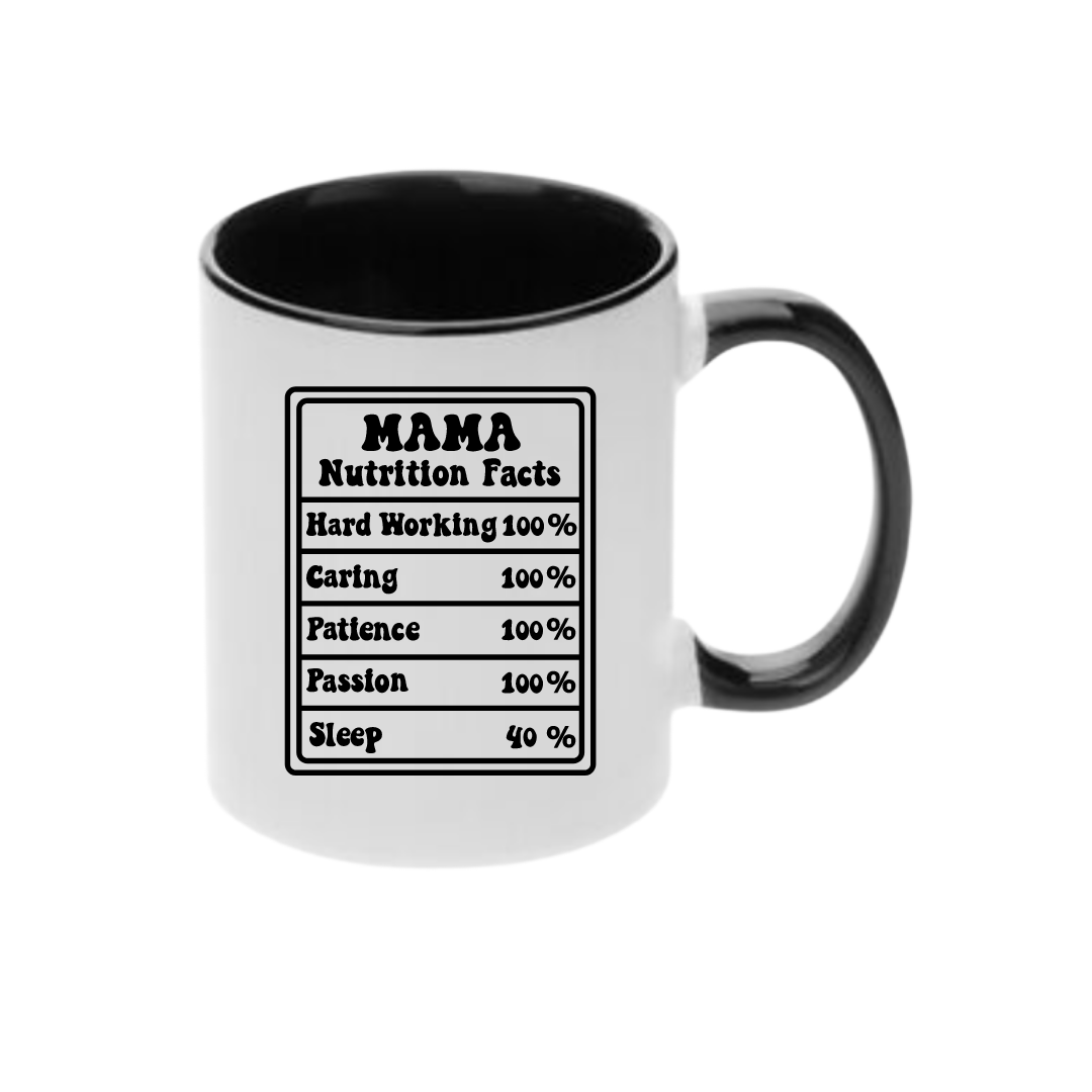 Mama Nutritional Facts Mug