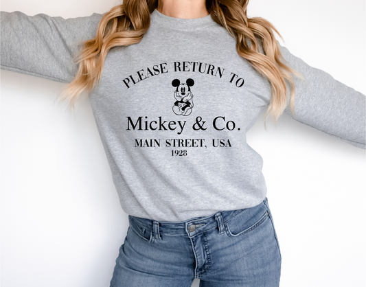 Return to Mickey Sweatshirt